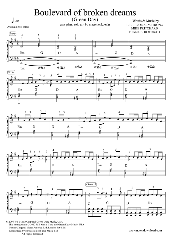 Product picture to: Boulevard of broken dreamsGreen Day