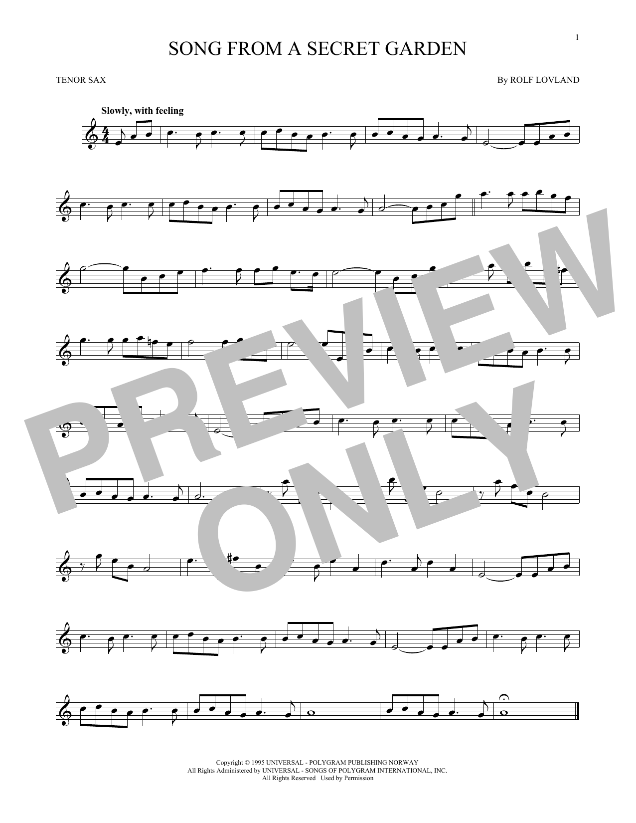 Product gallery: Page 1 of 1 Song From A Secret Garden, Secret Garden