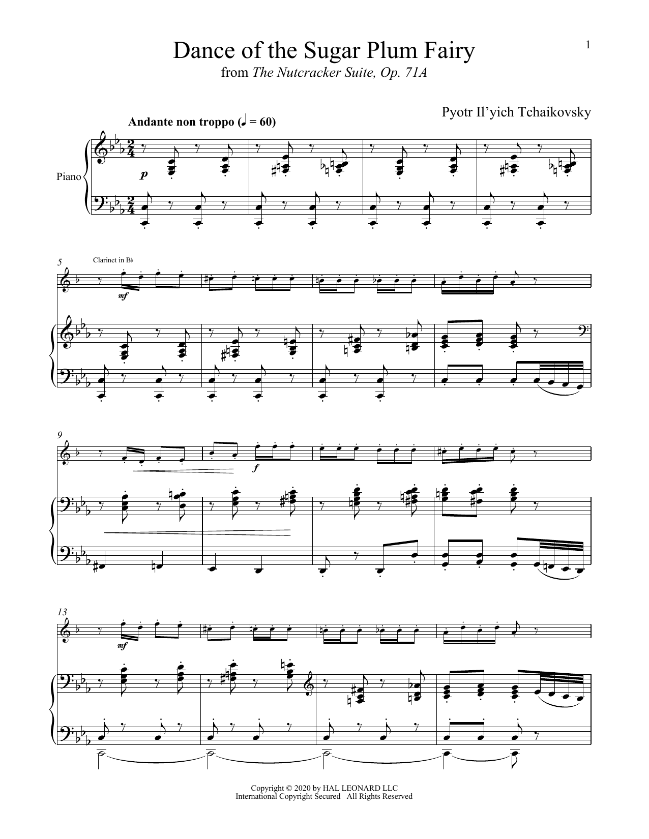 Produktbild zu: Dance Of The Sugar Plum Fairy, Op. 71a (from The Nutcracker)