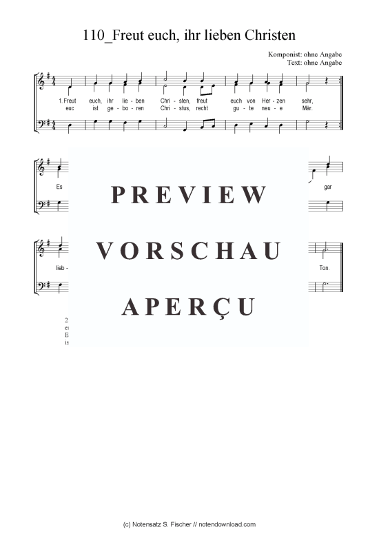 Produktbild zu: Freut euch, ihr lieben Christen 