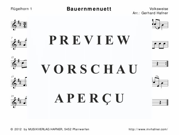 Product gallery: Page 8 of 11 Bauernmenuett, , (woodwind and brass)