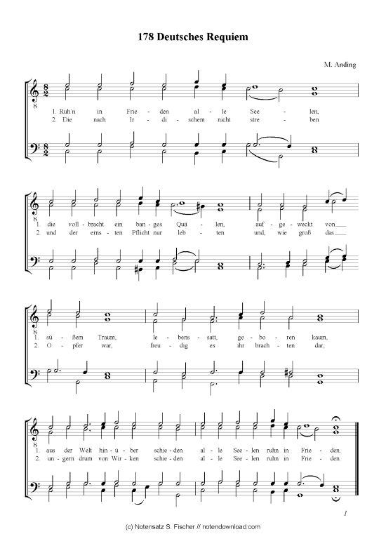 Product picture to: Deutsches Requiem  M. Anding 