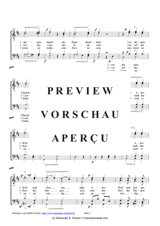 Product gallery: Page 3 of 4 Weihe des Gesanges  , , (male choir)
