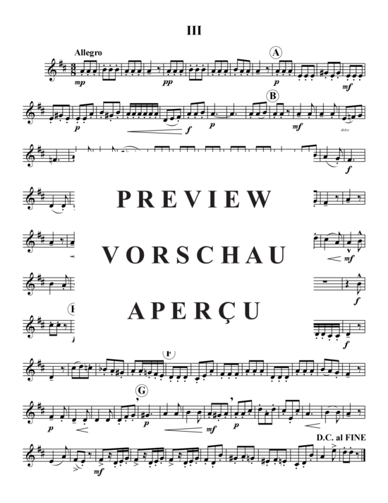 Produktgalerie: Seite 21 von 21 Concerto en Sol – 3 Sätze , , (Holzbläser-Quintett)