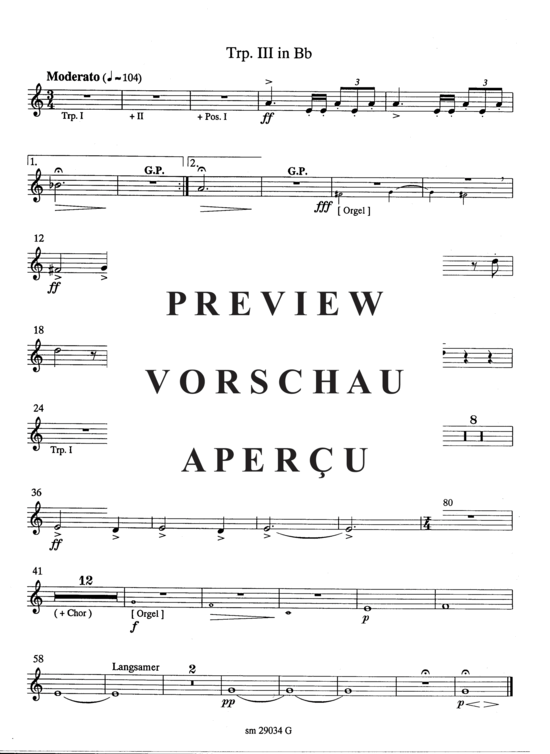 Product gallery: Page 3 of 3 Gottes Verheissung nach der Sindflut , , (Trumpet 3 - single part)