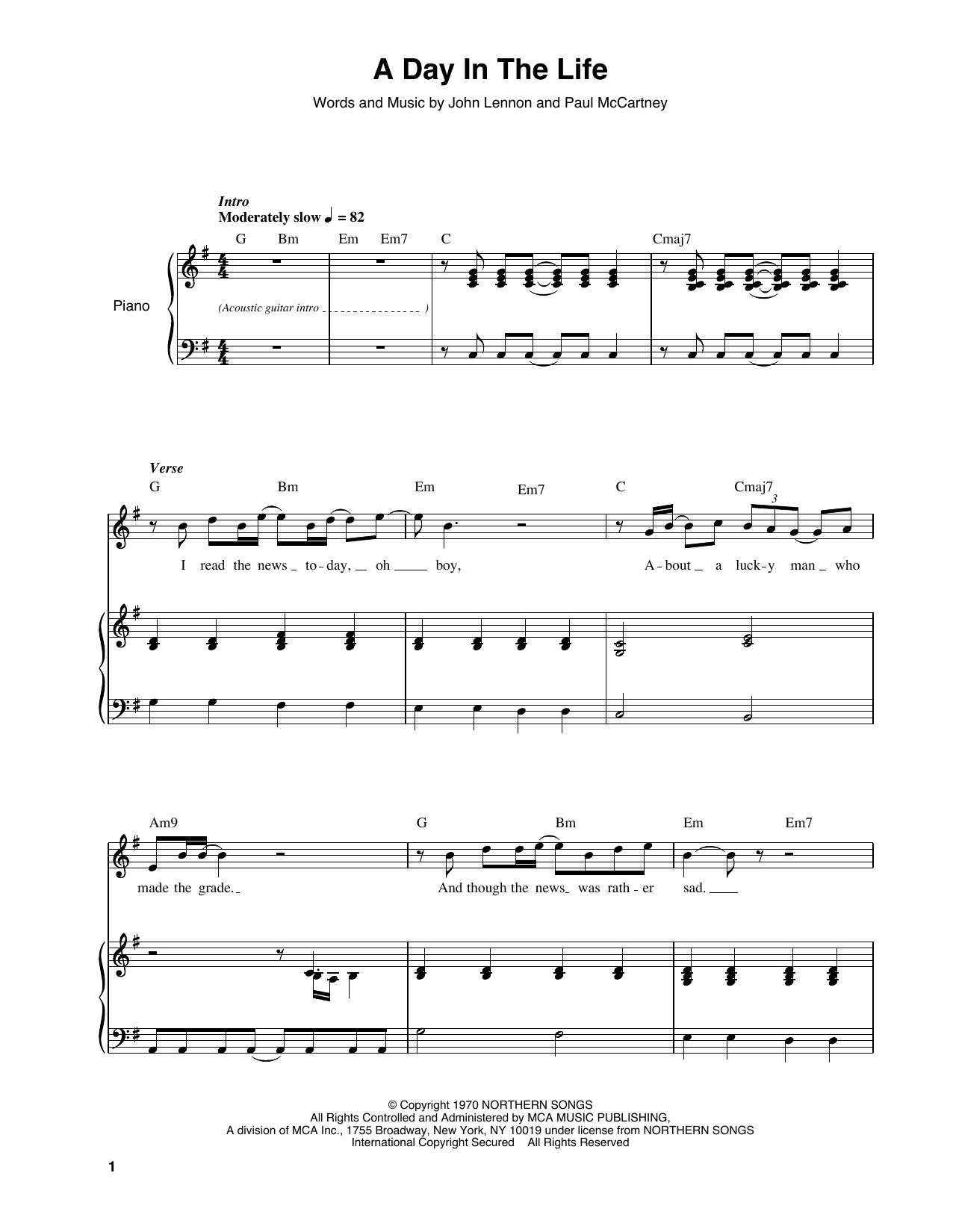 Product gallery: Page 1 of 1 A Day In The Life, The Beatles