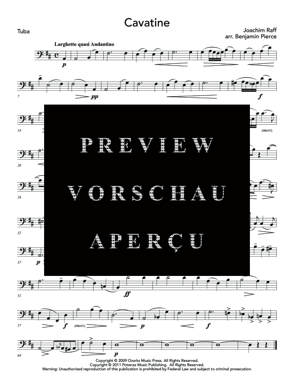 Produktgalerie: Seite 9 von 10 Cavatine, , (Tuba und Klavier)