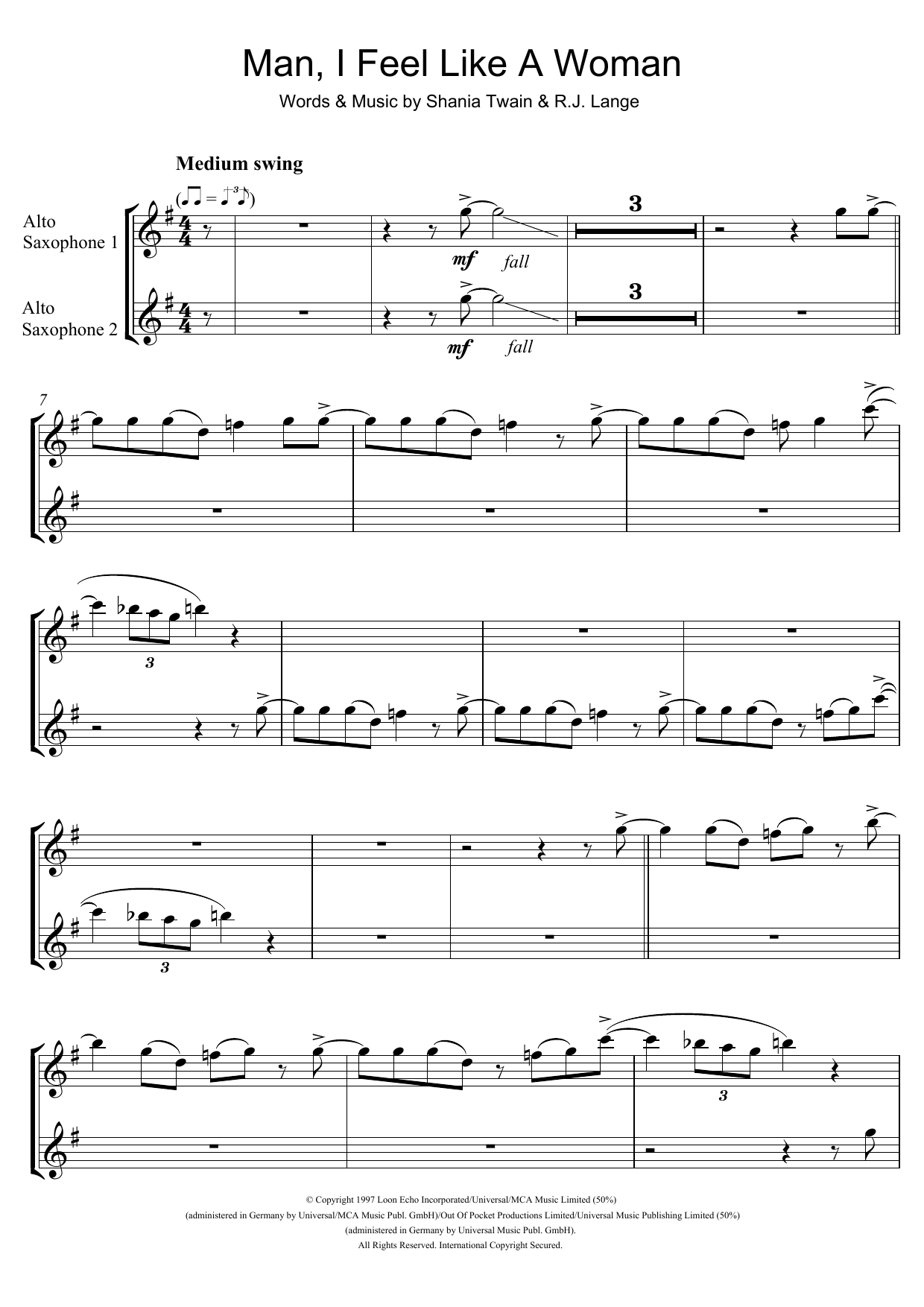 Product gallery: Page 1 of 1 Man! I Feel Like A Woman!, Shania Twain