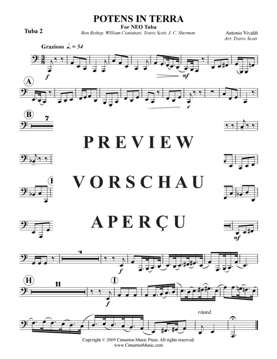 Product gallery: Page 11 of 11 Potens in terra , , (Tuba Quartet: 2x Baritone, 2xTuba)