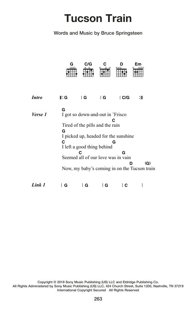 Produktgalerie: Seite 1 von 1 Tucson Train, Bruce Springsteen, Gitarre