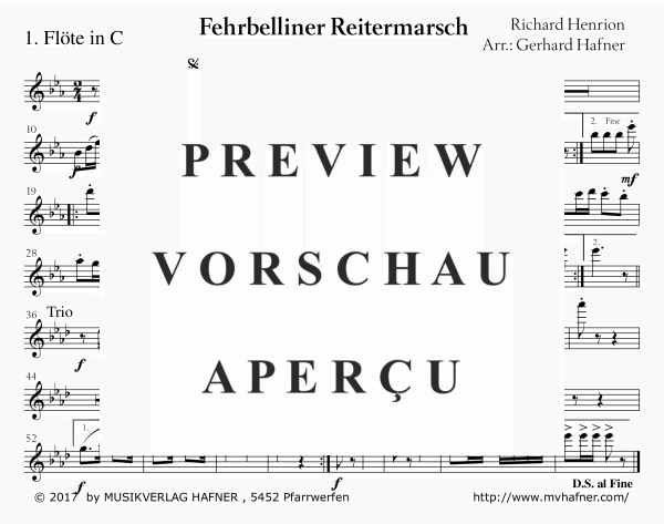 Product gallery: Page 10 of 11 Fehrbelliner Reitermarsch, , (large wind orchestra)
