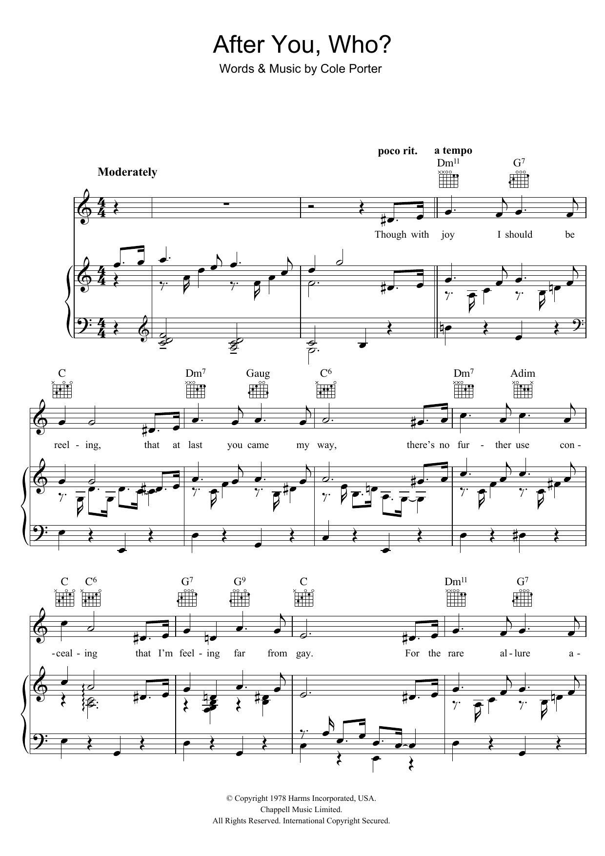 Product gallery: Page 1 of 1 After You, Who?, Cole Porter
