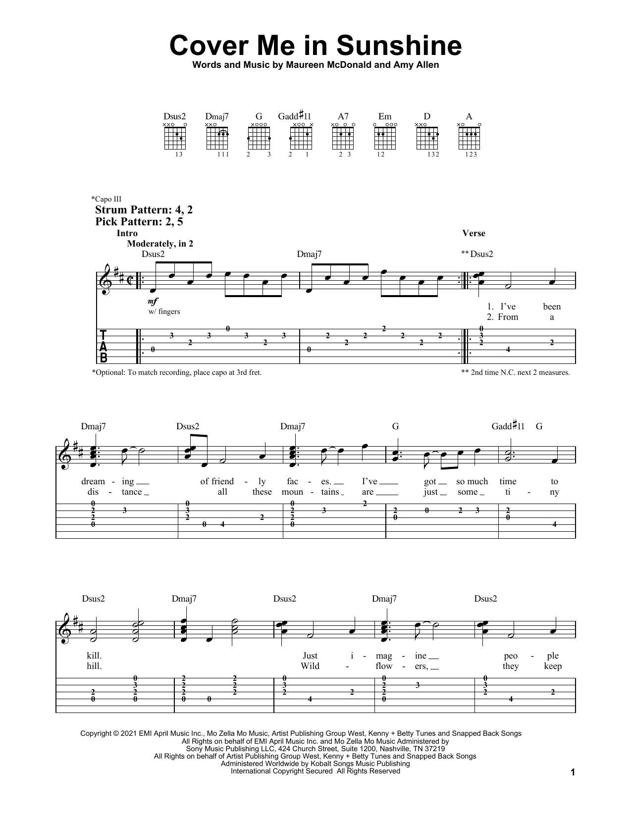 Produktbild zu: Cover Me In Sunshine