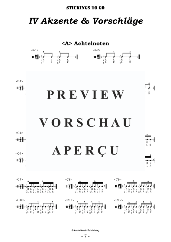 gallery: Stickings to go - Aufwärmübungen für Schlagzeuger, , Drums