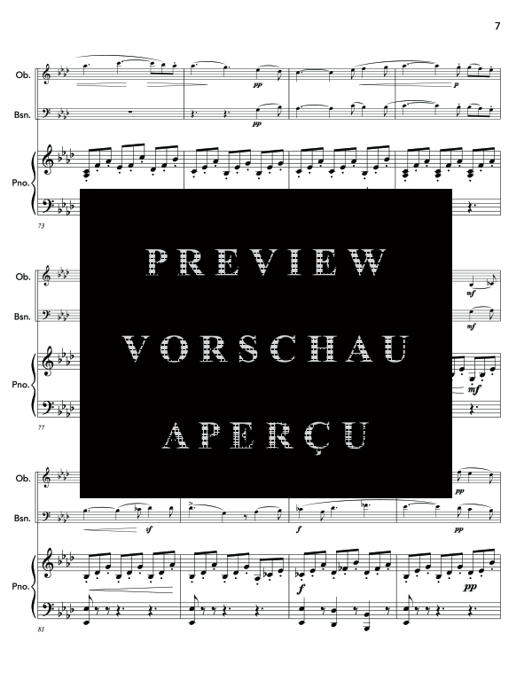 Produktgalerie: Seite 11 von 11 Concertpiece No. 1, , (Trio Oboe, Fagott und Klavier)