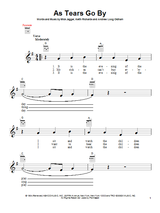 Product gallery: Page 1 of 1 As Tears Go By, The Rolling Stones