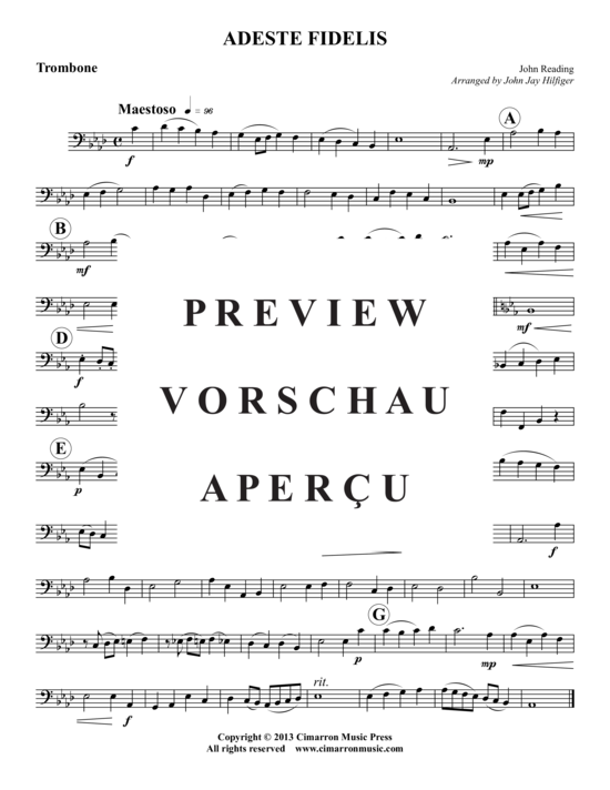 gallery: Adeste Fidelis , , (2x Tromp in B, Horn/Pos, Pos)