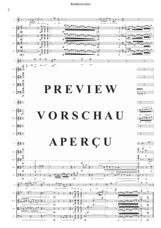 Produktgalerie: Seite 6 von 11 Rotüberworfen, , (Sopran Solo und Streicher Quartett)