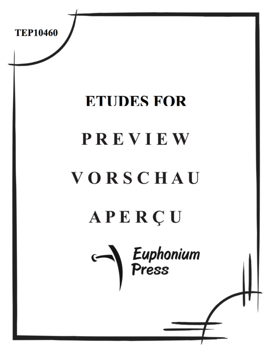 Product gallery: Page 2 of 21 Etudes for Euphonium, Vol. 3 , , (Euphonium Solo)