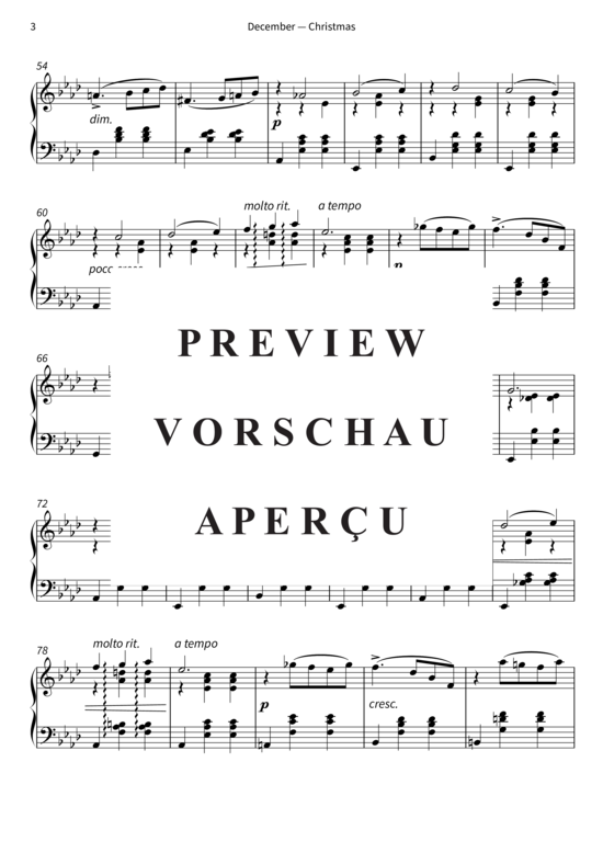 Product gallery: Page 6 of 12 December - Christmas - The Seasons, Op. 37b, No. 12 , , Piano Solo