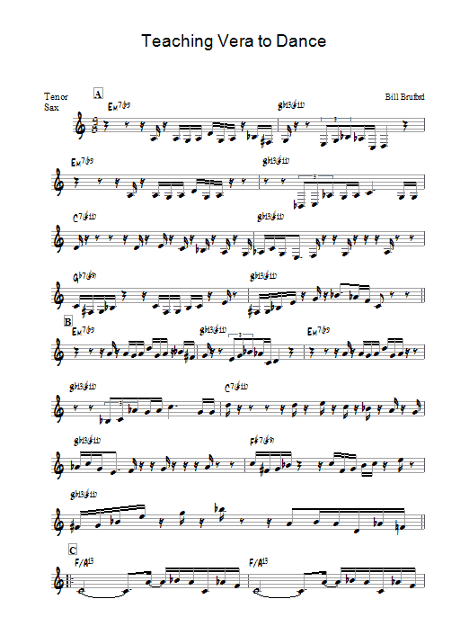 Product gallery: Page 1 of 1 Teaching Vera To Dance, Bill Bruford