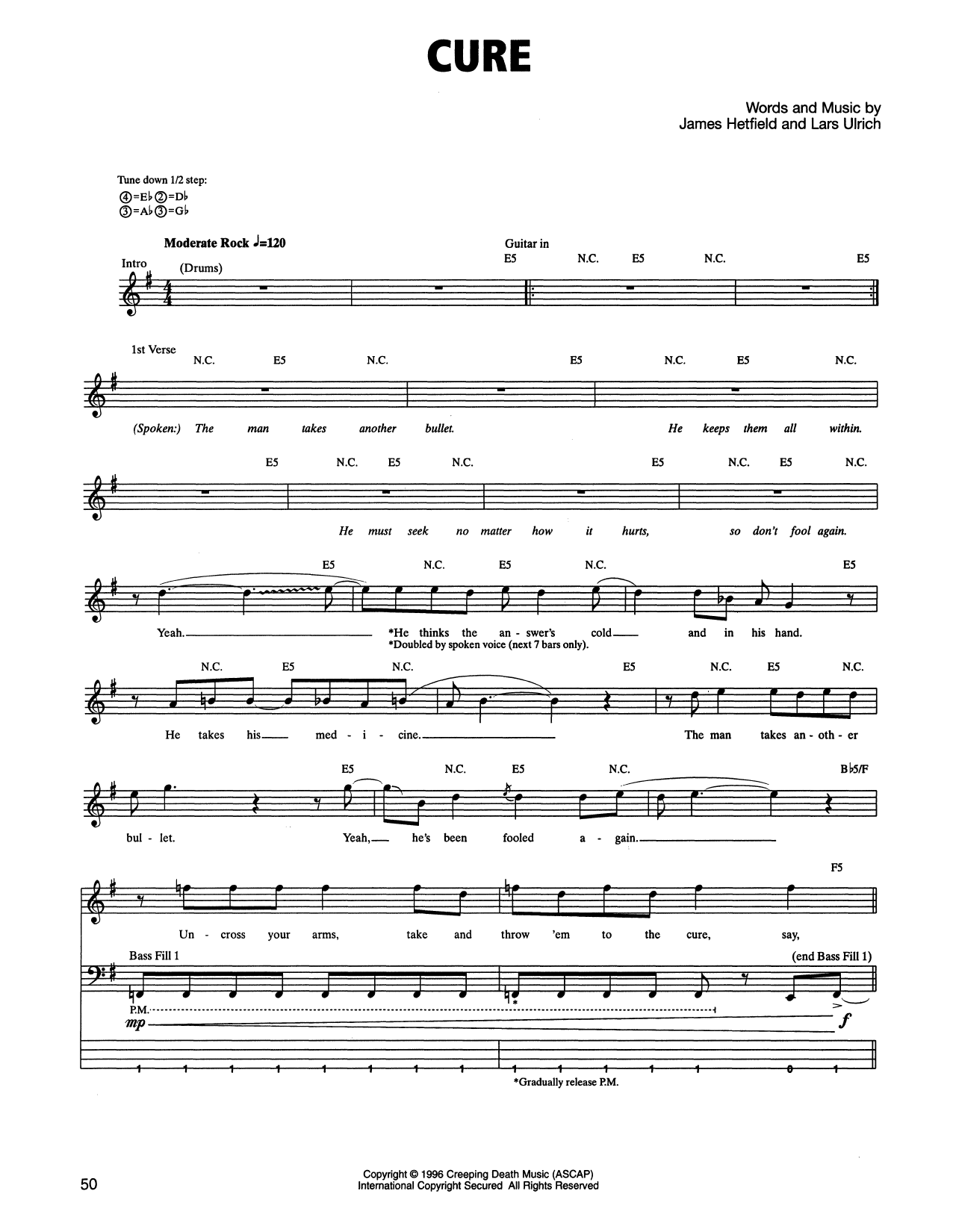 Produktgalerie: Seite 1 von 1 Cure, Metallica, E-Bass