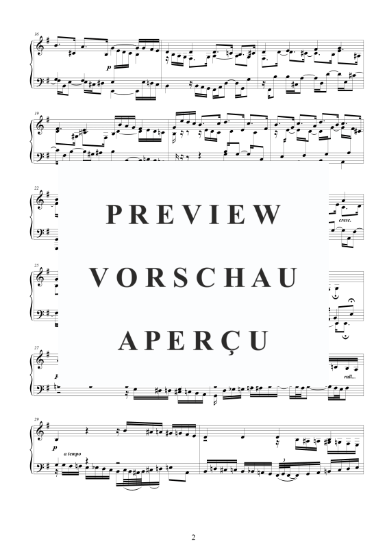 Produktgalerie: Seite 3 von 5 Fantasia in E-Moll BWV 665, , Klavier Solo