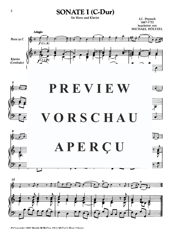 Produktgalerie: Seite 5 von 11 Sonate in C-Dur, , Horn in F und Klavier