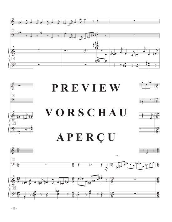 Product gallery: Page 14 of 21 Fugue and Postlude , , (flute, bassoon and piano)