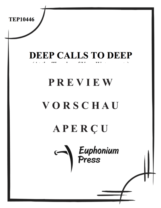 Produktgalerie: Seite 2 von 21 Deep Calls to Deep (At the Thunder of Your Waterspouts) , , Tuba und Klavier