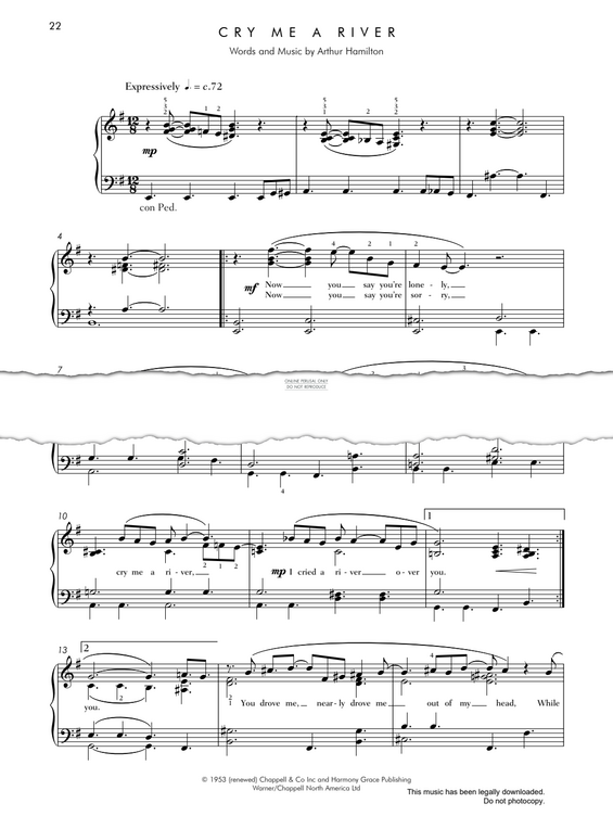 Produktbild zu: Cry Me A River