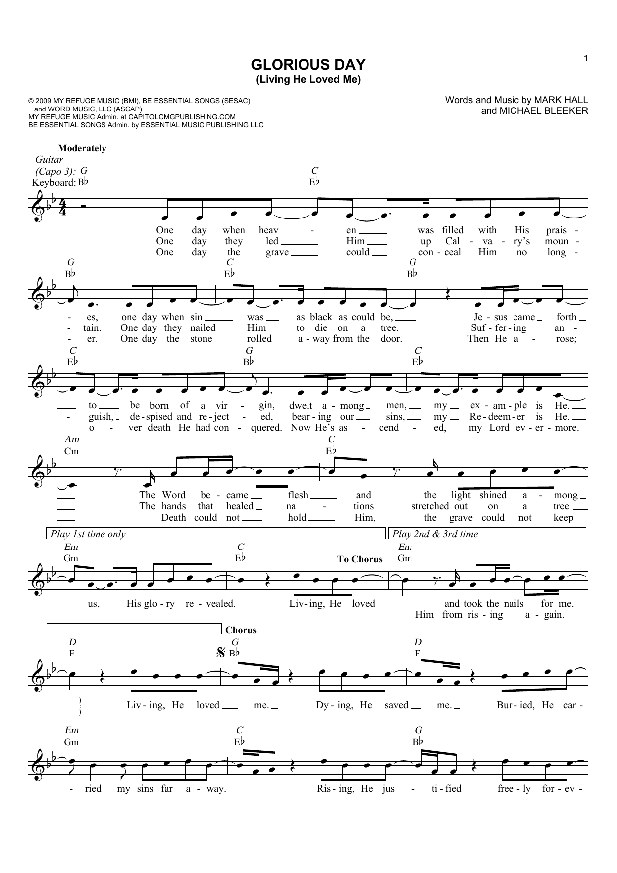 Produktbild zu: Glorious Day (Living He Loved Me)