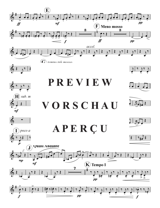 Product gallery: Page 15 of 21 Finale aus Violin-Konzert , , (Clarinet/Marimba + Brass Quintet)