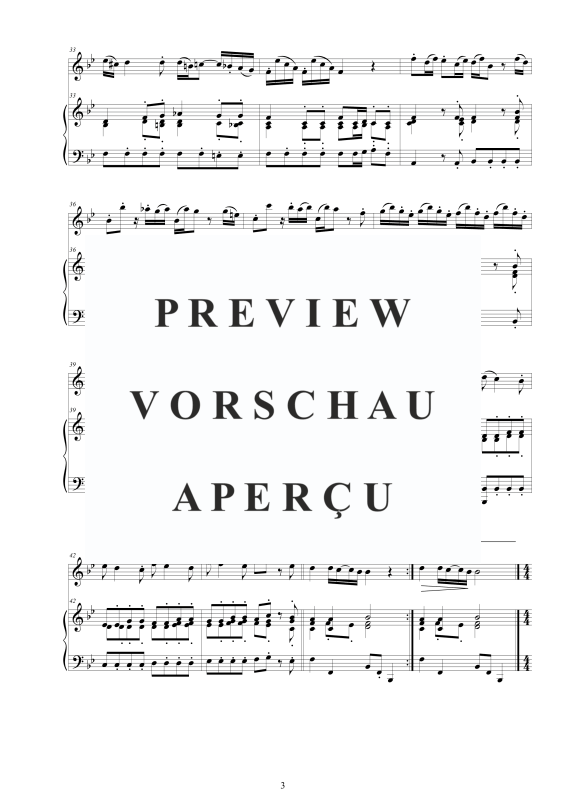 Produktgalerie: Seite 4 von 11 Flöten Sonate in B-Dur, , Flöte und Cembalo