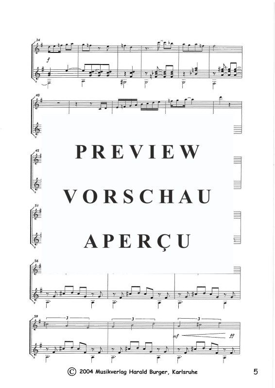 Produktgalerie: Seite 8 von 11 6 Mininos für Gitarre und Flöte, , Querflöte und Gitarre