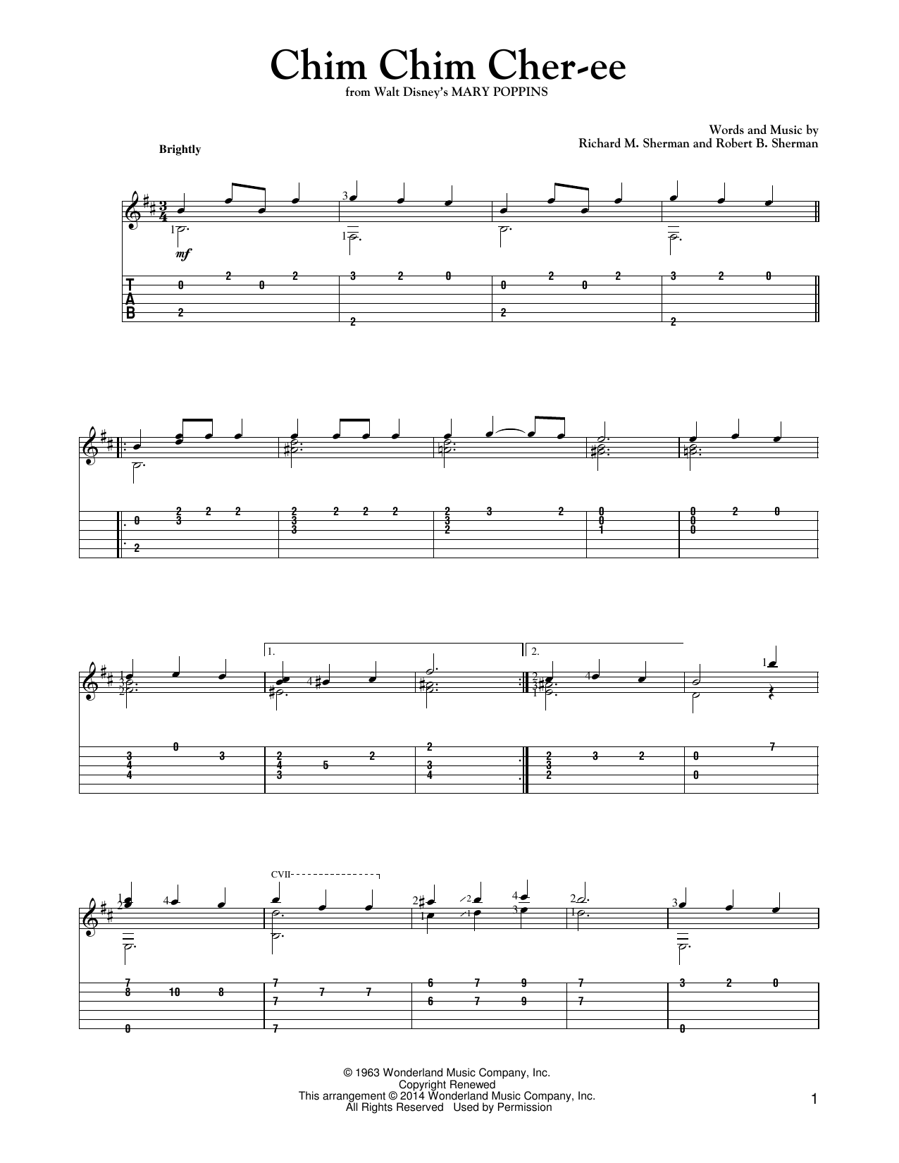 Produktbild zu: Chim Chim Cher-ee (from Mary Poppins) (arr. Mark Phillips)