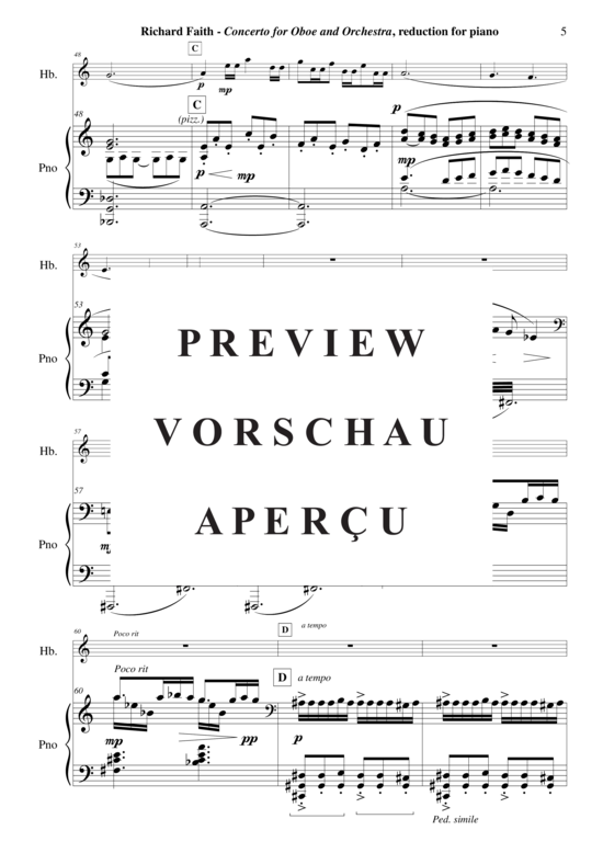 Product gallery: Page 6 of 21 Concerto for oboe and chamber orchestra , , (Oboe + Keyboard)