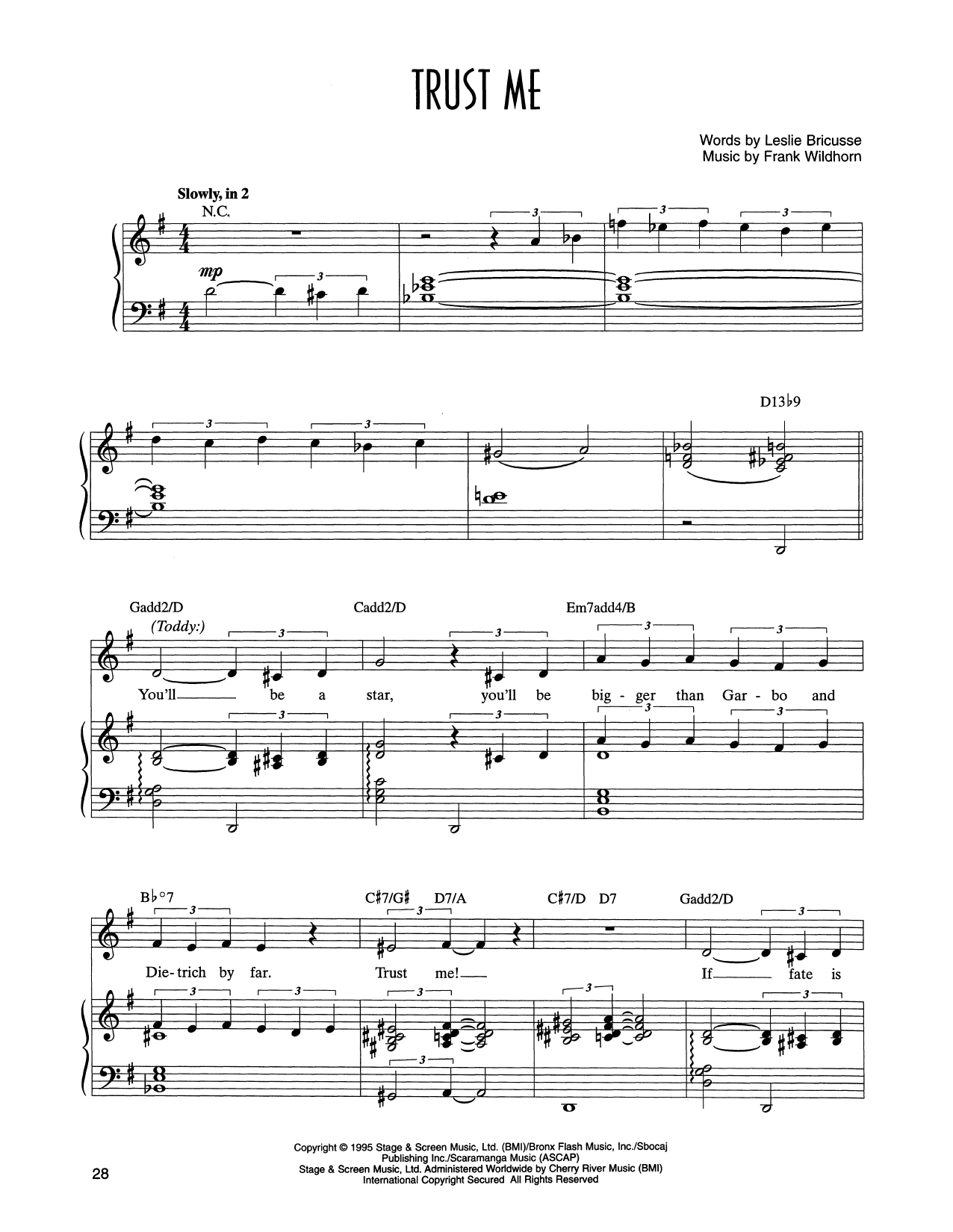 Produktbild zu: Trust Me (from Victor/Victoria)