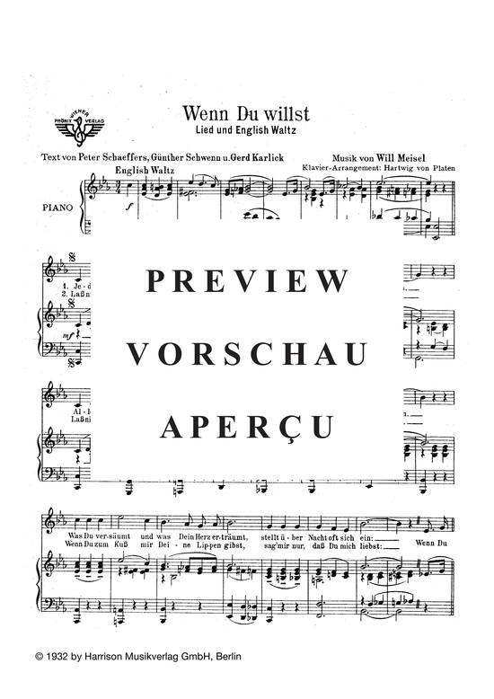 Produktgalerie: Seite 3 von 3 Wenn Du willst, , Klavier und Gesang