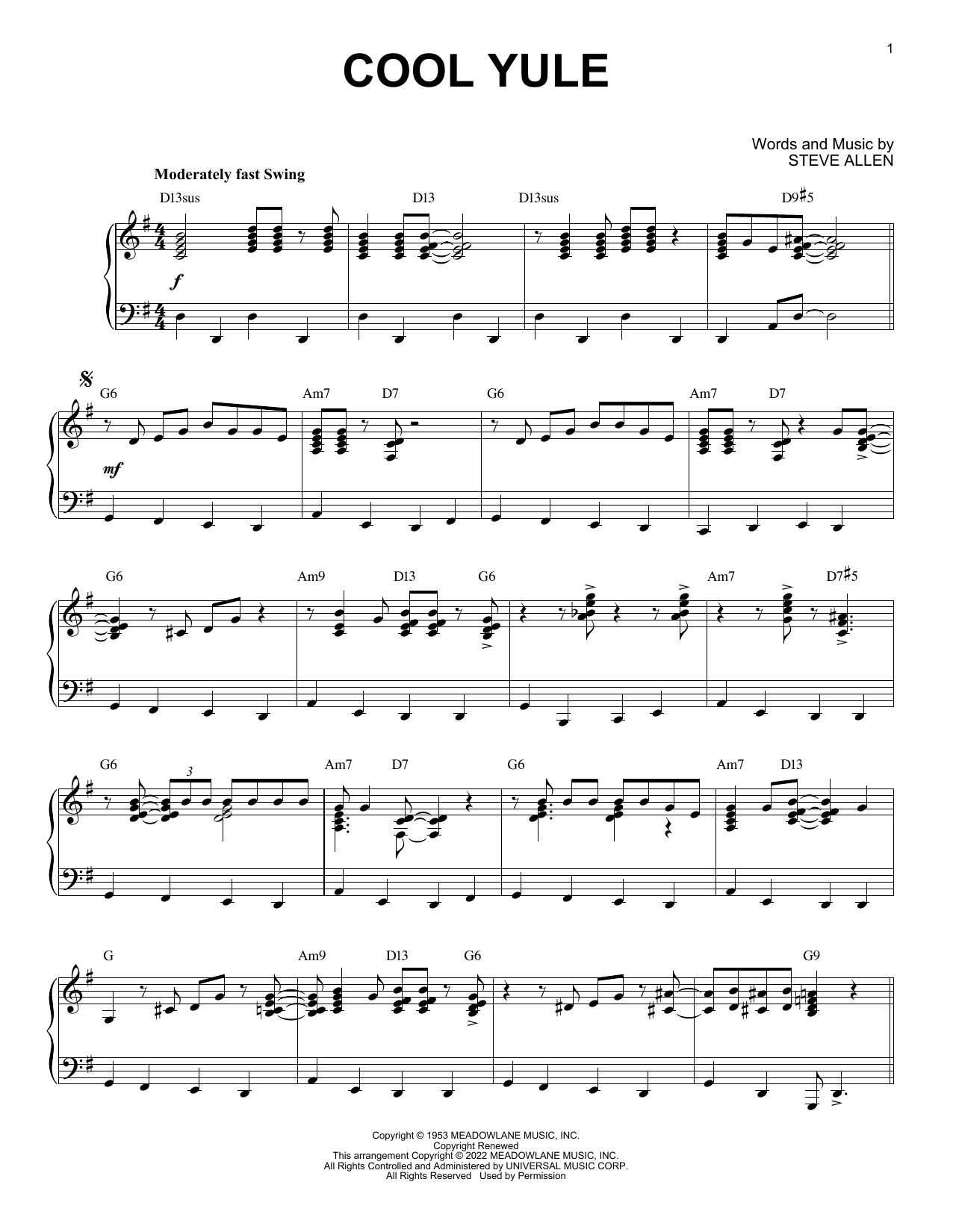 Produktbild zu: Cool Yule [Jazz version] (arr. Brent Edstrom)