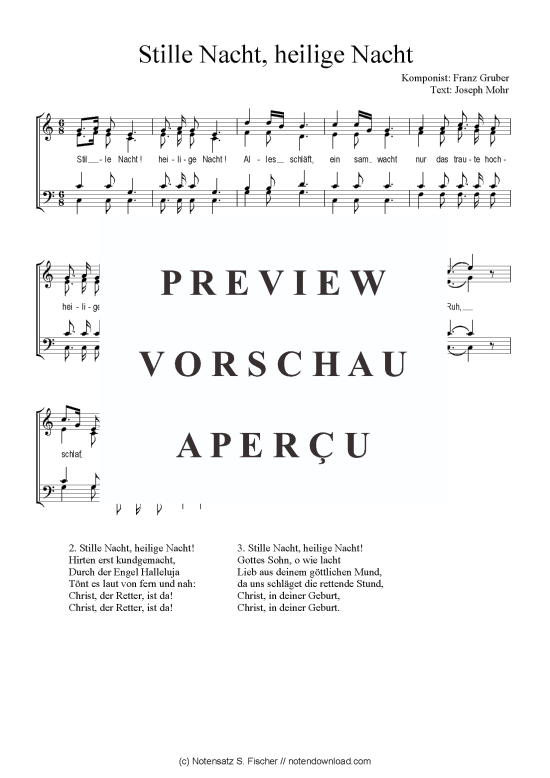 Produktbild zu: Heilige Nacht Aus Mel. 13 von F. H. eickhoff / J. F. v. Meyer