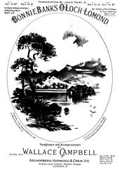 cover: Bonnie Banks O'Loch Lomond, Wallace Campbell