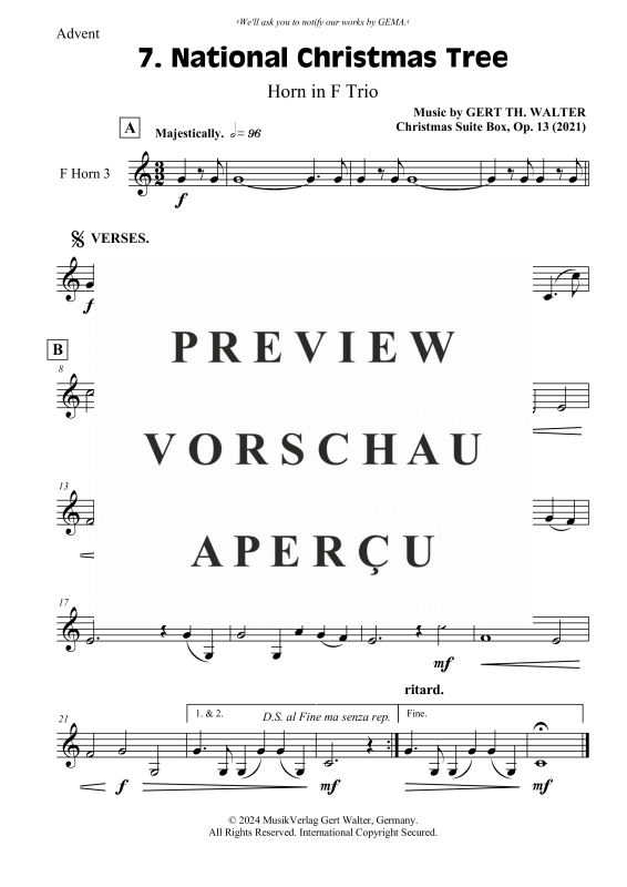 Produktgalerie: Seite 6 von 6 National Christmas Tree, , (Horn Trio)