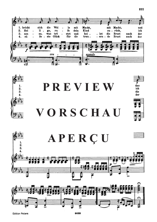 Product gallery: Page 3 of 3 Des Mädchens Klage D.191, , High Voice and Piano