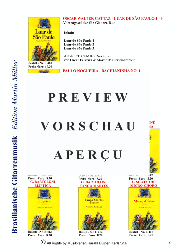 gallery: One Cry For Argentina - Suite für Melodieinstrument & Gitarre, , A-Klarinette und Gitarre - Partitur