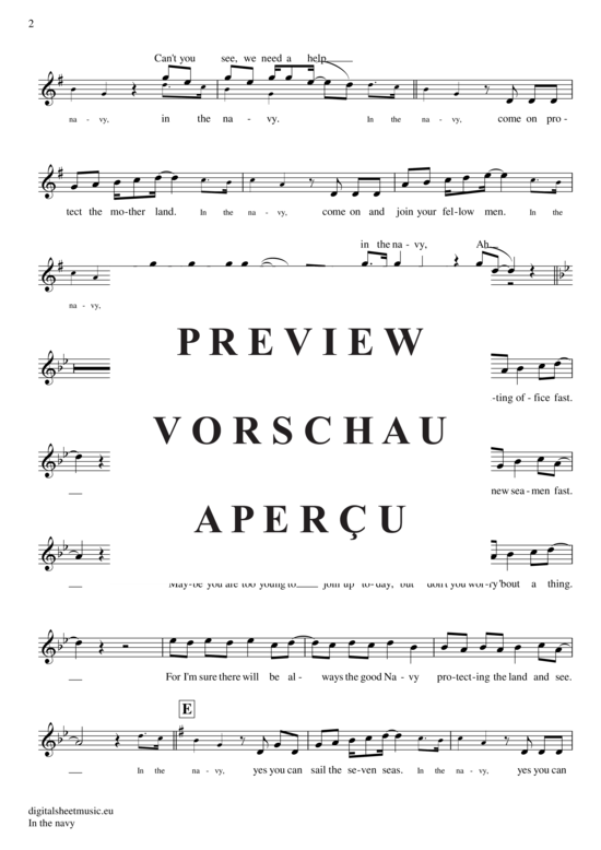 Produktgalerie: Seite 3 von 4 In the navy , Village People, (Oboe / Fagott)