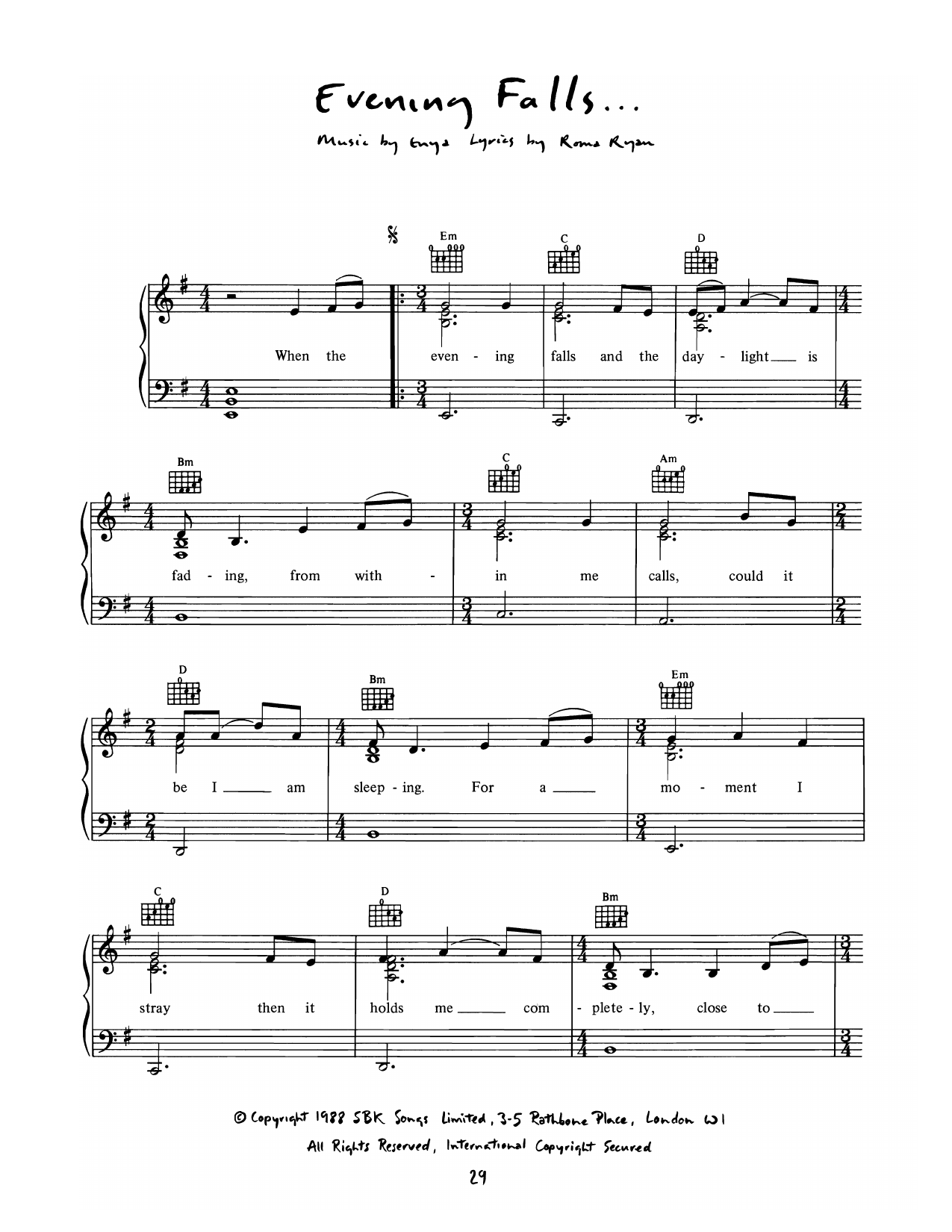 Produktbild zu: Evening Falls