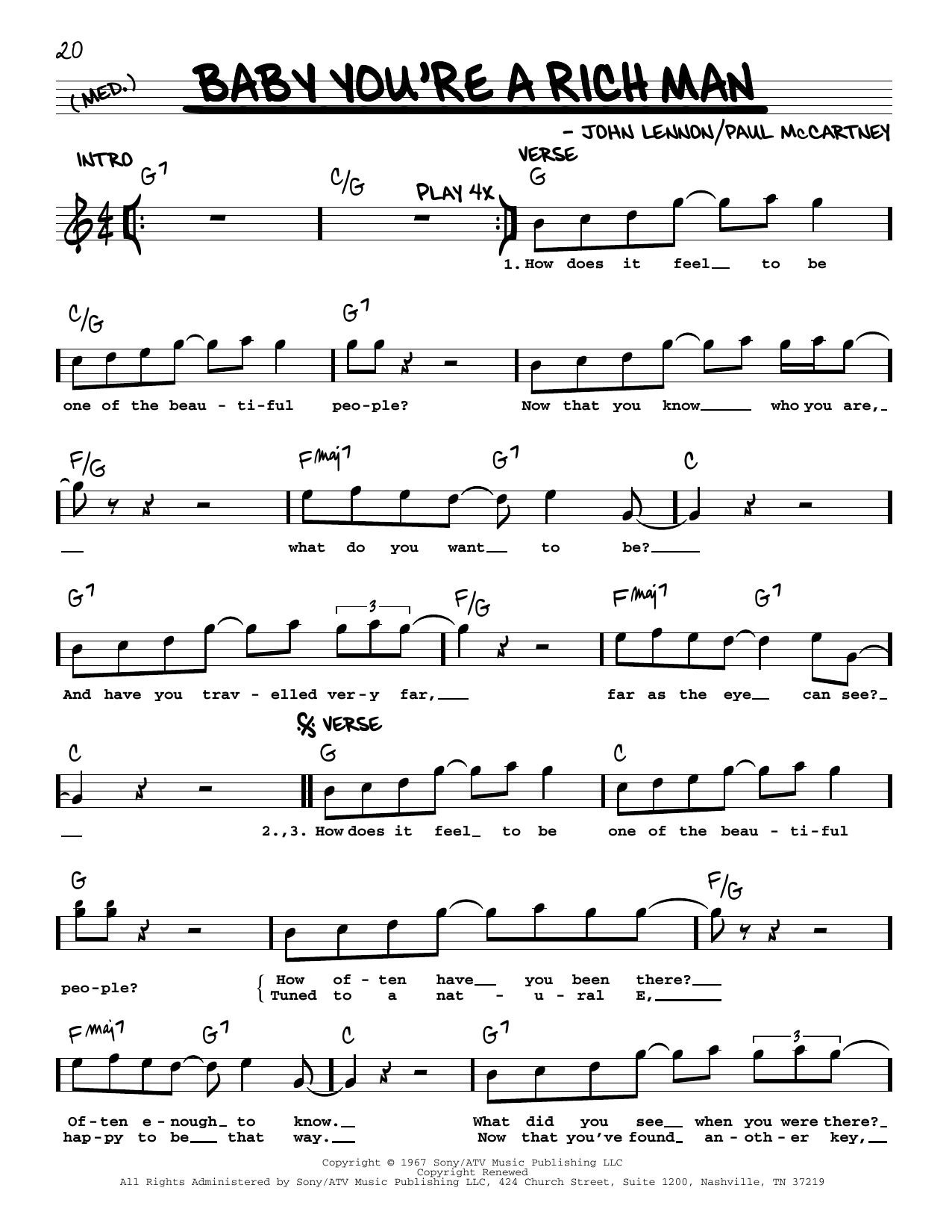 Produktbild zu: Baby You're A Rich Man [Jazz version]
