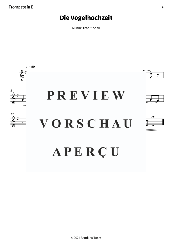 gallery: Die Vogelhochzeit, , (Blechbläser Quartett 2x Trompete in B, Horn in F + Posaune)