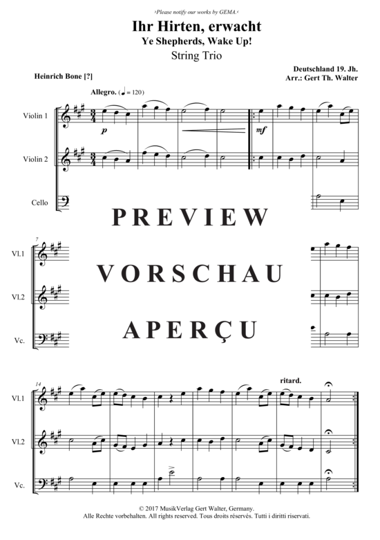 Produktbild zu: Ihr Hirten, erwacht Traditional